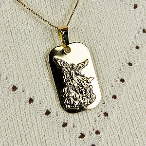 Medalha São Miguel Arcanjo Retangular