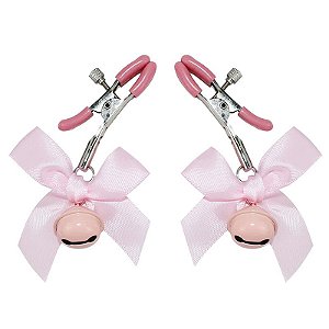 Grampos de Mamilo com Sino e Laço