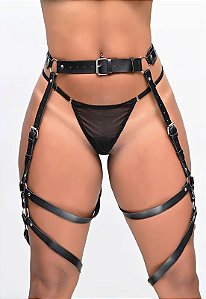 Harness Arreio Garter - em couro PU