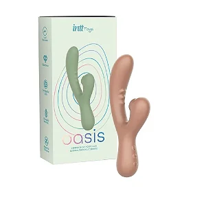 Vibrador Ponto G e Sugador no Clitóris Oasis
