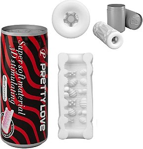 Masturbador Masculino Formato de Lata - Super Soft - Pretty Love