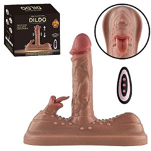 Vibrador de Cadeira com Estimulador de Clitóris - Vai e vem com Aquecimento Controle Remoto - Silicone Líquido