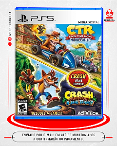Pacote Crash Bandicoot N. Sane Trilogy + CTR Nitro-Fueled - Ps5
