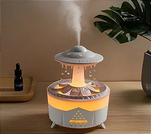Umidificador De Ar Nuvem Ambiente Com Barulho De Chuva