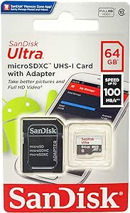 Cartão de memória Ultra com adaptador SD 64GB