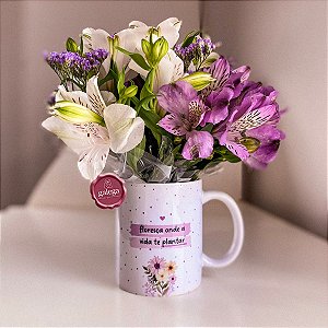 Arranjo de Flores Naturais - Complemento para Presente