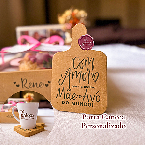 Porta Caneca Personalizado em MDF