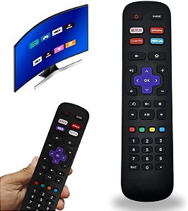 Controle Remoto Compatível com TCL SEMP ROKU TV Smart TV
