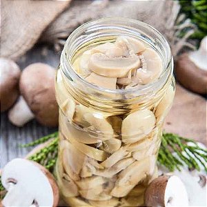 Cogumelo Fatiado em Conserva