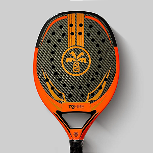 Raquete Beach Tennis Turquoise TQFire Holographic 1.1 - Laranja