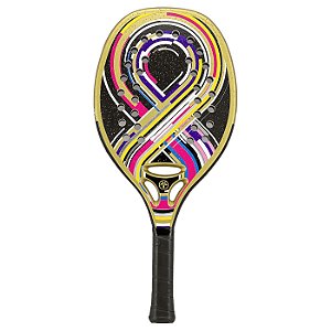 Raquete Beach Tennis Turquoise Revolution Infinity Gold – Carbono 3K + EVA Extra Soft