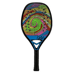 Raquete Beach Tennis Turquoise DNA Colors Extreme Azul – Full Kevlar + Soft EVA