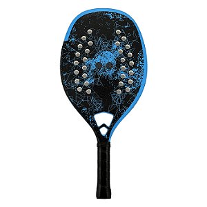 Raquete Beach Tennis Turquoise Black Death Challenge Azul – Carbon Glass Composite + Soft EVA