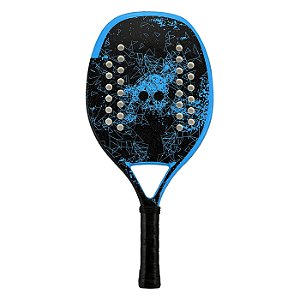 Raquete Beach Tennis Turquoise Black Death Team Azul – Fibra de Vidro