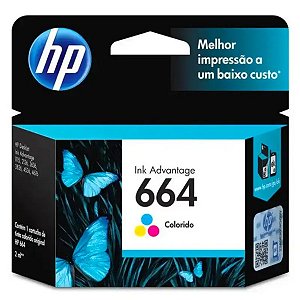 Cartucho de Tinta HP 664 Colorido Advantage Original