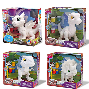 Kit 4 Bonecos Dinossauros pintura Bambola