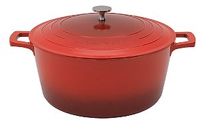 Panela Caçarola Alta 28cm Cook&chef Vermelha 4,5 Mimo Style