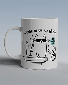 Caneca Estampa Gatinho "Tô nem aí!"