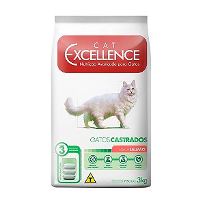 Cat Excellence Castrado Salmao 3 Kg