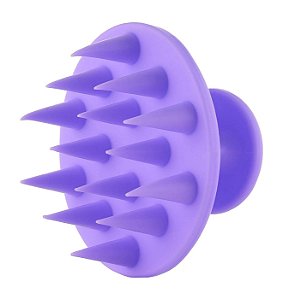 Escova Massageadora de Silicone Roxa
