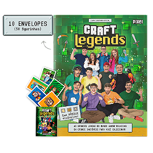 Álbum Oficial Craft Legends + 10 envelopes de figurinhas