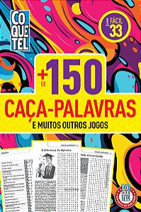 Livro Coquetel + 150 Caça-Palavras Fácil 33