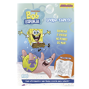 Bob Esponja: Brincar e pintar no fundo do mar - Livro-tapete