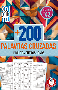 Livro Coquetel Mais de 200 Palavras Cruzadas Ed 42