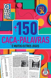 Livro Coquetel + 150 Caça-Palavras Fácil 34