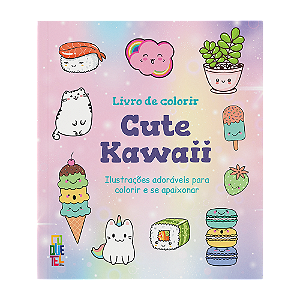 Livro de Colorir Cute Kawaii