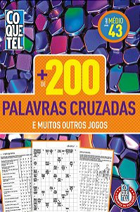 Livro Coquetel + 200 palavras-cruzadas 43