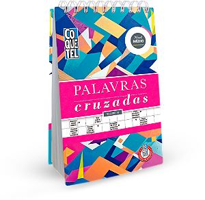 Livro Coquetel Espiral Palavras Cruzadas Nível Médio edição 18