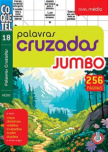 Livro Coquetel Jumbo Palavras Cruzadas Médio 18