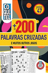 Livro Coquetel Mais de 200 Palavras Cruzadas 47