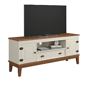 Rack 2 Portas + 1 Gaveta Off White