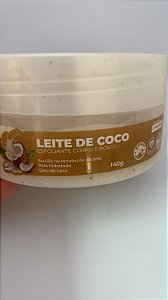 Esfoliante Corporal e Facial Leite de Coco Miss Lary 140g – Renovação e Hidratação com Óleo de Coco