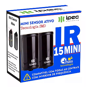 ensor Ir15 Mini Fotocélula Digital Feixe para Portões Ipec