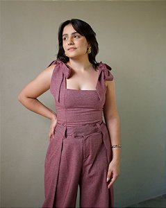 Blusa Laço - Rosa Queimado
