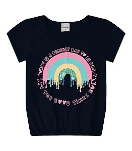Blusa Infantil Feminina Rainbow Rovitex