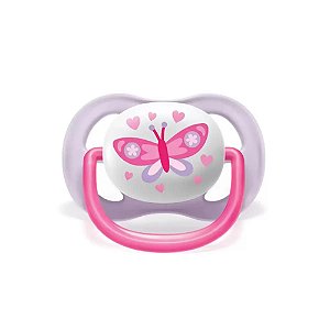 Chupeta Ultra Air Menina Borboleta 0-6M Philips Avent