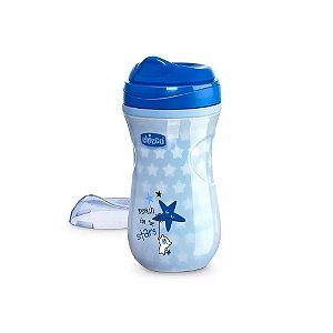 Copo Brilha Escuro Chicco Azul 14m+