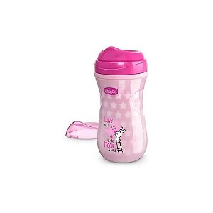Copo Brilha Escuro Chicco Rosa 14m+