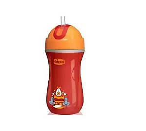 Copo Sport Cup 14m+ Com Canudo de Silicone, 266ml - Chicco