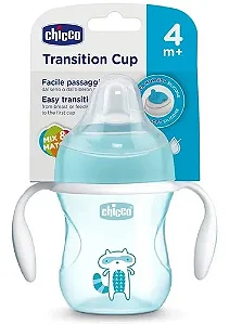 Copo Transição com Alça e Tampa 200ml Chicco - Trasition Cup