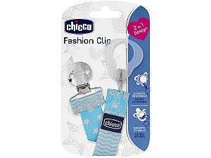 Prendedor de Chupeta Chicco Azul - Fashion Clip Boy