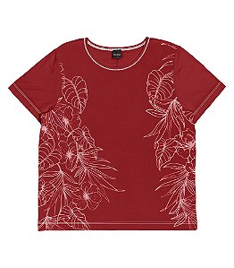 Blusa Camiseta Feminina Estampada Rovitex