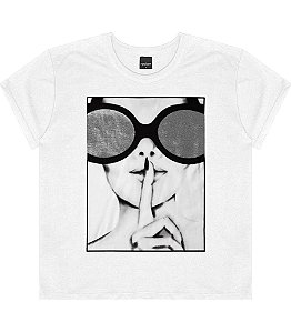 T-shirt com Estampa Feminina Rovitex Branco