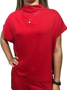 Conjunto Short E Blusa Verão Rovitex Vermelho Vibrante