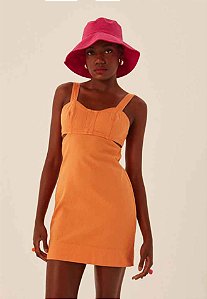 Vestido Sarja Laranja Tam 20