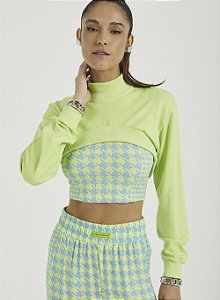 Blusa Cropped Manga Longa Colcci Sport Studio